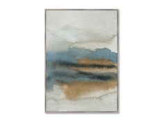 Репродукция картины на холсте lakeside in the morning fog (картины в квартиру) мультиколор 75x105 см.