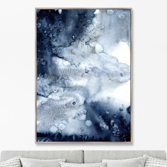 Репродукция картины на холсте constellation (картины в квартиру) синий 75x105 см.
