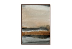 Репродукция картины на холсте by the river bank (картины в квартиру) мультиколор 75x105 см.