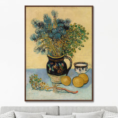 Репродукция картины на холсте still life (nature morte) , 1888г. (картины в квартиру) мультиколор 75x105 см.