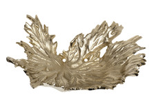 Блюдо декоративное лист (garda decor) золотой 36x13x27 см.