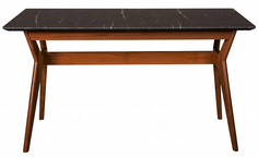 Стол раскладной нарвик мрамор графит (r-home) черный 120x75x80 см.