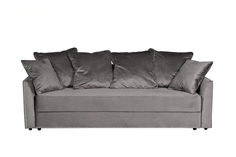 Диван mores трехместный раскладной серый (garda decor) серый 226x94x103 см.
