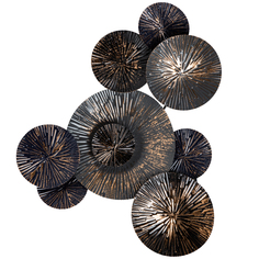 Настенное панно «астурин» (object desire) бронзовый 60x66 см.