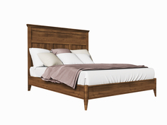 Кровать 160×200 с жестким изголовьем (la neige) коричневый 183.0x129.0x210.5 см.