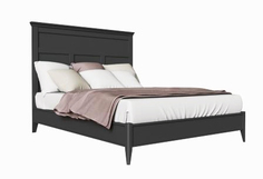 Кровать 140×200 с жестким изголовьем (la neige) серый 1163.0x129.0x210.5 см.