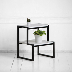 Табурет лесенка metalframe в белом цвете (archpole) белый 43x50x39 см.