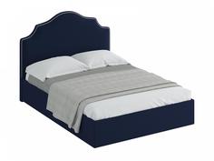 Кровать queen victoria lux (ogogo) синий 170x130x216 см.