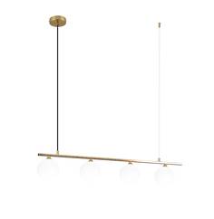 Подвесной светильник lingdal 90*150 золотой (moderli) золотой 90x150x10 см.