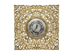 Часы настенные квадратные vintage 90 (inshape) золотой 90x90x3 см.