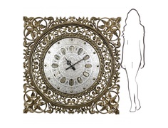 Часы настенные viktor l (inshape) золотой 150x150x3 см.