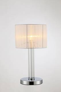 Настольная лампа claim (moderli) серебристый 25x45 см.