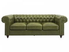 Диван chester classic (ogogo) зеленый 226x75x80 см.
