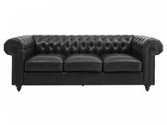 Диван chester classic (ogogo) черный 226x75x80 см.