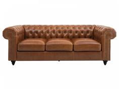 Диван chester classic (ogogo) коричневый 226x75x80 см.