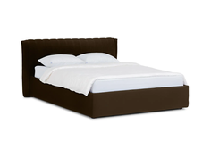 Кровать queen anastasia lux (ogogo) коричневый 187x95x226 см.