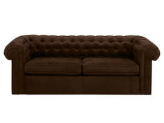 Диван chesterfield (ogogo) коричневый 208x75x105 см.