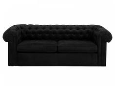 Диван chesterfield (ogogo) черный 208x73x105 см.