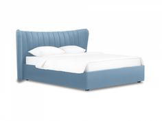 Кровать queen agata lux (ogogo) голубой 203x112x225 см.