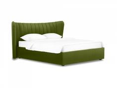 Кровать queen agata lux (ogogo) зеленый 203x112x225 см.