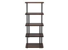 Стеллаж benissa (mod interiors) коричневый 80x202x43 см.