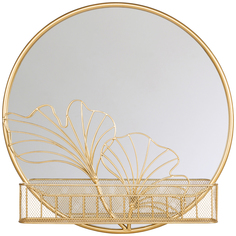 Зеркало «манифик» (object desire) золотой 60x60x13 см.
