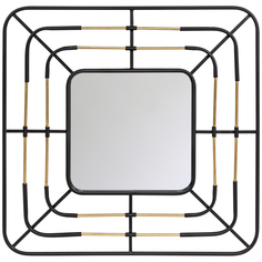 Зеркало «моне» (object desire) черный 79x79x4 см.