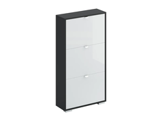 Шкаф для обуви reggy 3 (ogogo) белый 60x112x20 см.