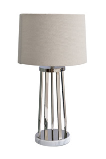 Лампа настольная плафон бежевый (garda decor) бежевый 36x76x36 см.