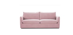 Диван прямой moho (dubrava) розовый 220x70x91 см.