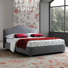 Кровать rieti (gramercy) серый 187x107x218 см.