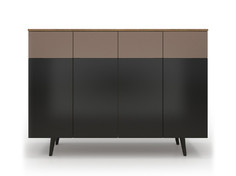 Комод level 001 (olhause) коричневый 140x102x40 см.
