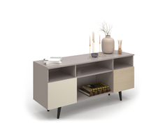Тумба под тв level 006 (olhause) серый 140x65x40 см.