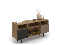 Тумба под тв level 006 (olhause) коричневый 140x65x40 см.