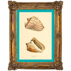 Картина «море волнуется - 105» в раме «анастаси» (object desire) коричневый 17x22x2 см.