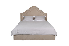 Кровать charlotte (garda decor) коричневый 178x141x218 см.