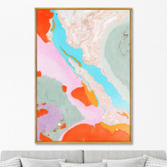 Репродукция картины на холсте river in the namib desert, 2021г. (картины в квартиру) мультиколор 75x105 см.