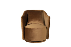 Кресло вращающееся verona basic (garda decor) золотой 70x80x77 см.