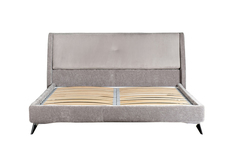 Кровать michelle (garda decor) серый 183x99x230 см.