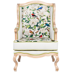 Кресло «цветущая аристократка» (object desire) бежевый 64x106x66 см.