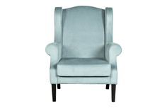 Кресло torino (garda decor) голубой 83x113x90 см.