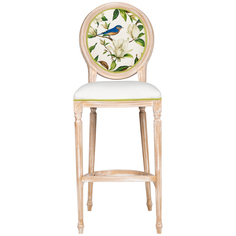 Барный стул «цветущая аристократка», версия 2 (object desire) бежевый 46x126x45 см.