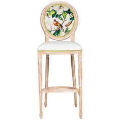 Барный стул «цветущая аристократка», версия 1 (object desire) бежевый 46x126x45 см.