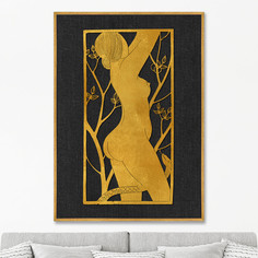 Репродукция картины на холсте the grace, 1929г. (картины в квартиру) золотой 75x105 см.