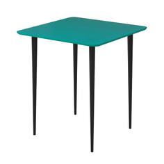 Стол спутник квадро (woodi) бирюзовый 70x74x70 см.