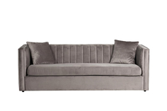 Диван раскладной paolo с подушками (garda decor) серый 232x91x74 см.