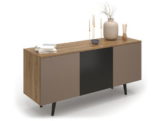 Тумба под тв level 007 (olhause) коричневый 140x65x40 см.