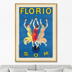Репродукция картины на холсте florio, 1911г. (картины в квартиру) мультиколор 75x105 см.