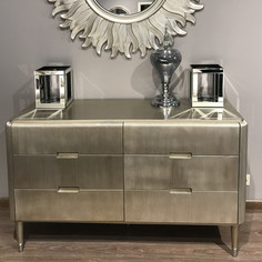Комод rimini (fratelli barri) серебристый 132x83x48 см.