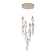 Светильник подвесной salica (st luce) золотой 60 см.